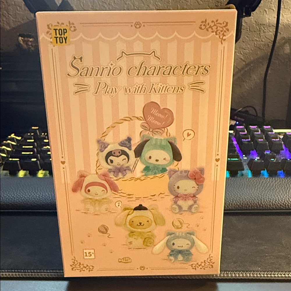 Sanrio Playful Kittens Set - Pink and Blue